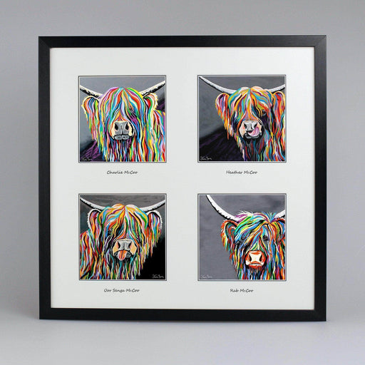 Shades Of Grey Collection - Quad Framed
