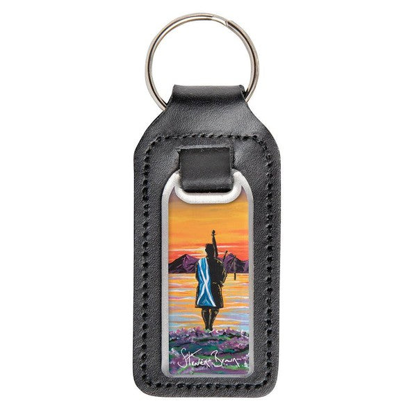 Deluxe Leather Keyrings-Steven Brown Art