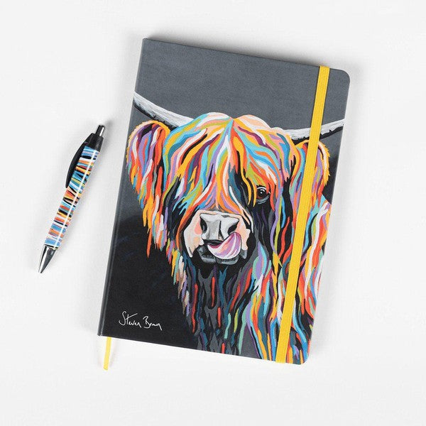 Highland Cow Notebook by Steven Brown