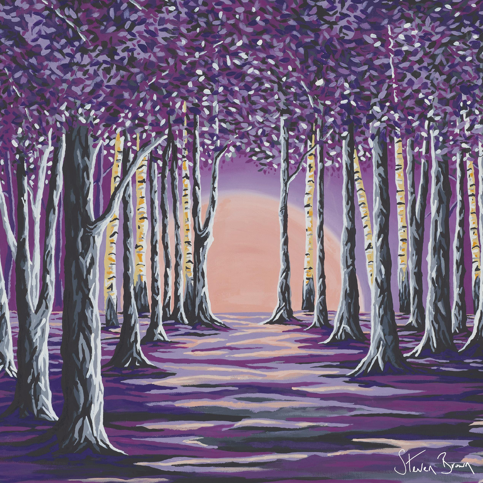 Purple Forest-Steven Brown Art