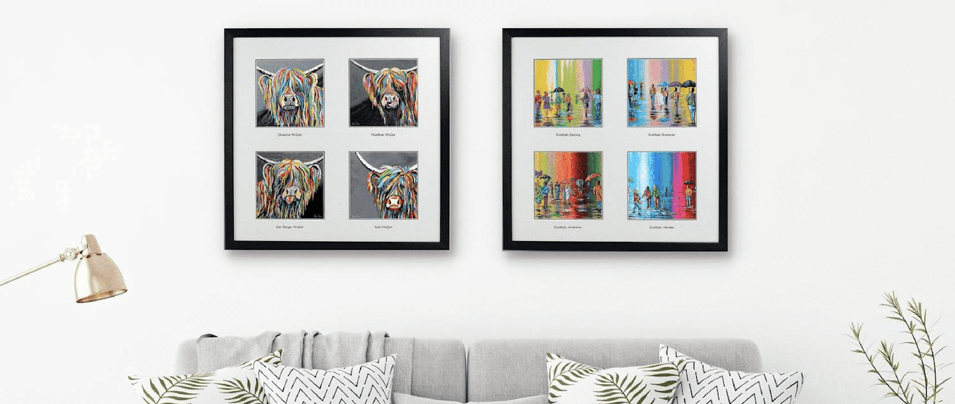 Quad Framed-Steven Brown Art