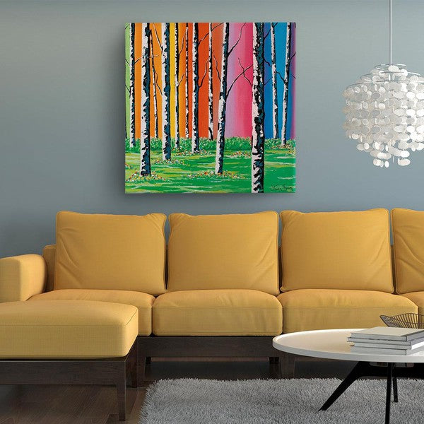 forest landscapes and abstract tree canvas wall art