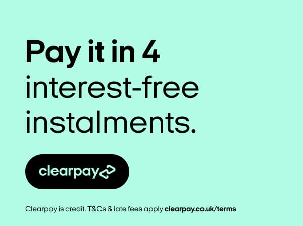 Clearpay available at checkout