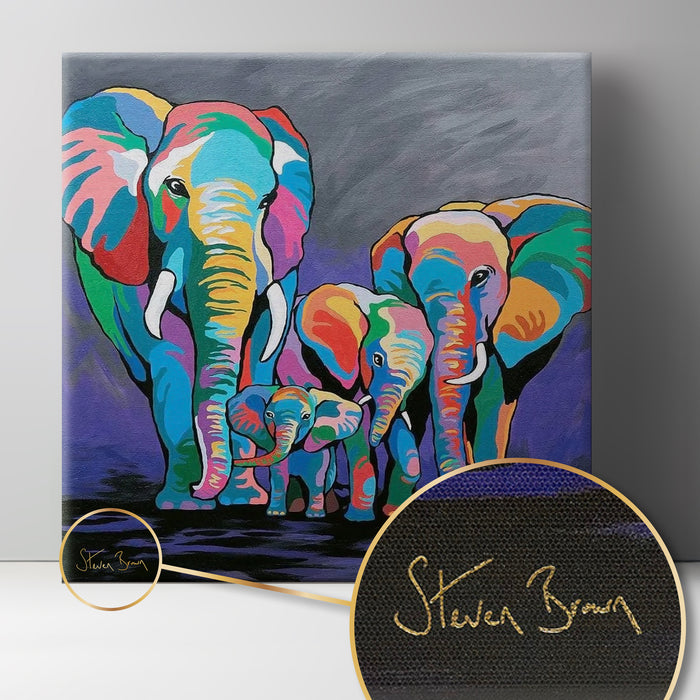 Allan & Jackie McZoo - 15th Anniversary Gold Signature Canvas (16” x 16”)