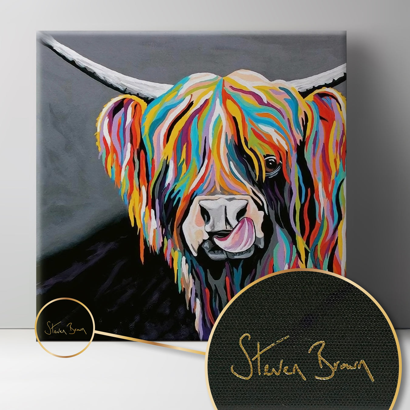 15th Anniversary – Gold Signature Canvases (16” x 16”)