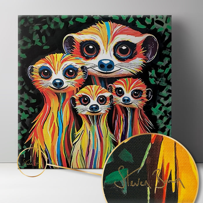 Scott & Betty McZoo - 15th Anniversary Gold Signature Canvas (16” x 16”)