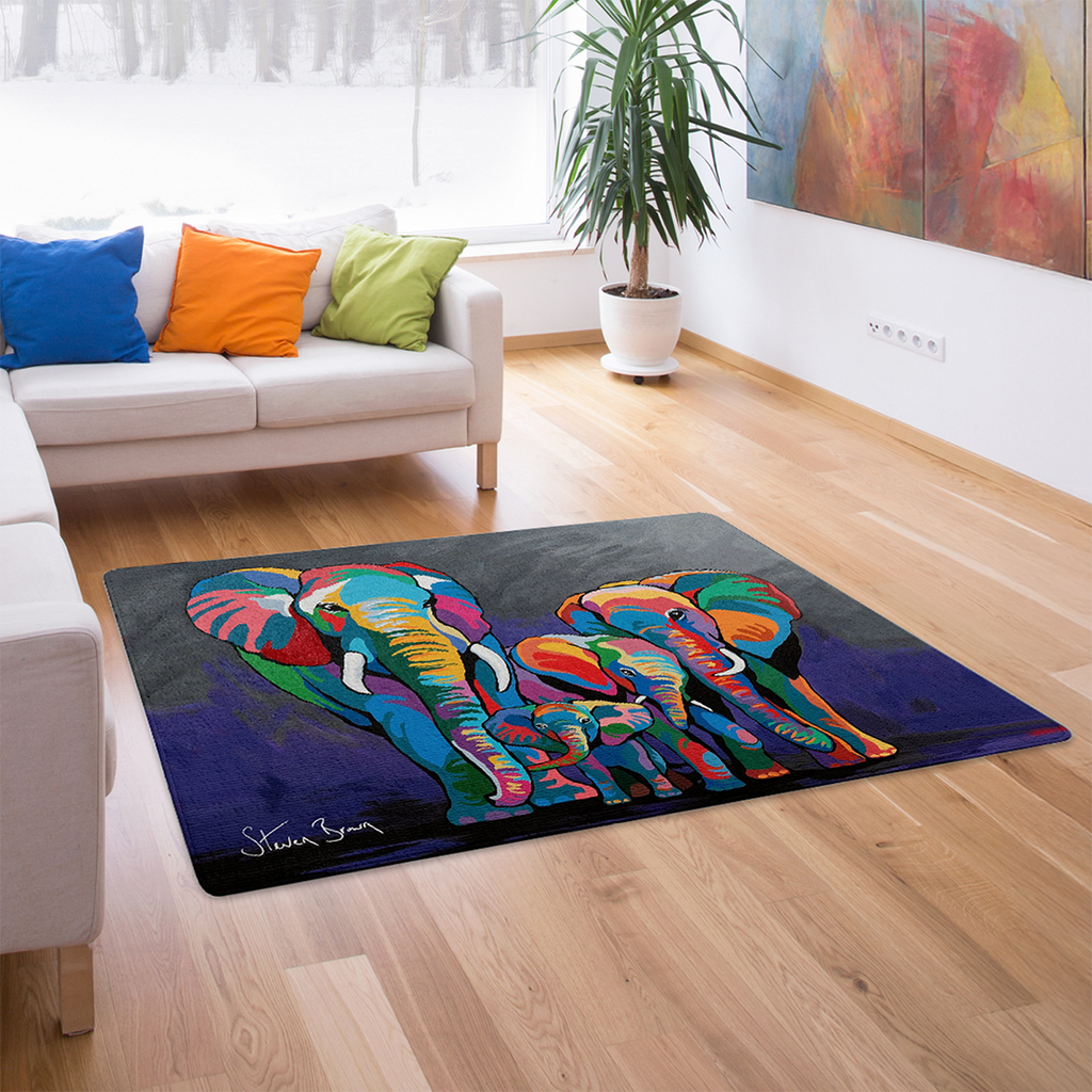 Allan & Jackie McZoo Elephant Rugs | Steven Brown Art
