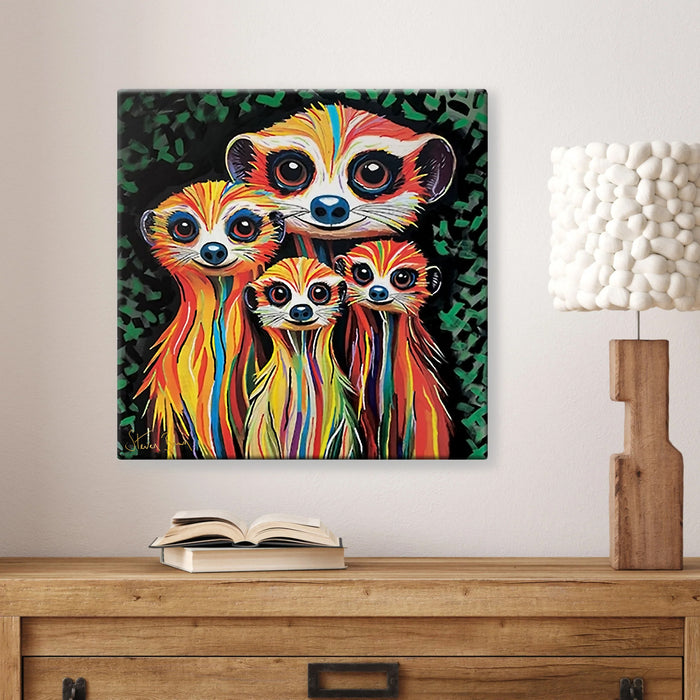 Scott & Betty McZoo - 15th Anniversary Gold Signature Canvas (16” x 16”)