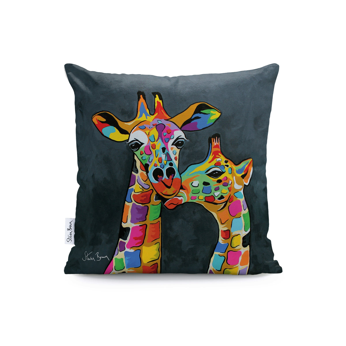 Francie & Josie McZoo - Faux Suede Cushions | Steven Brown Art