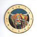 Harris McCoo - Highland Cow Wooden Clock