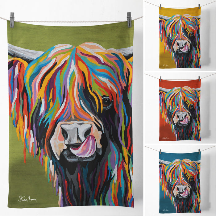 Rainbow Heather McCoo - Tea Towel