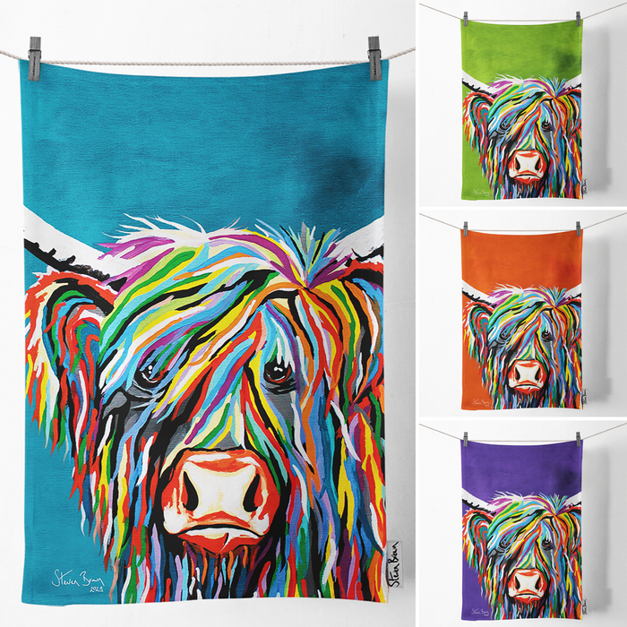 Rainbow Rab McCoo - Tea Towel