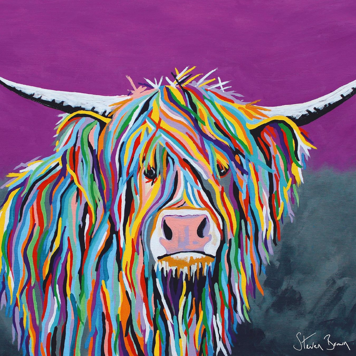 Highland Cow Art the McCoos by Steven Brown