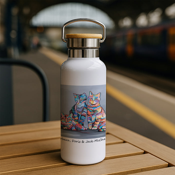 Barbara, Doris & Jack McCheety - Bamboo Lid Drinks Bottle