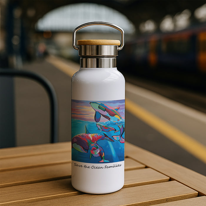 Save the Ocean Families - Bamboo Lid Drinks Bottle