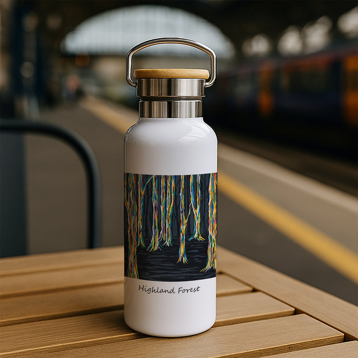 Highland Forest - Bamboo Lid Drinks Bottle