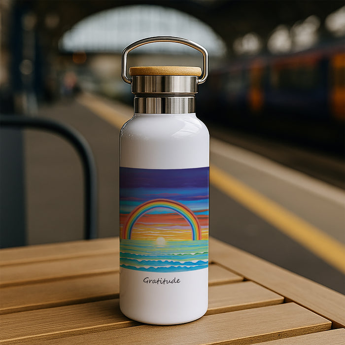 Gratitude - Bamboo Lid Drinks Bottle