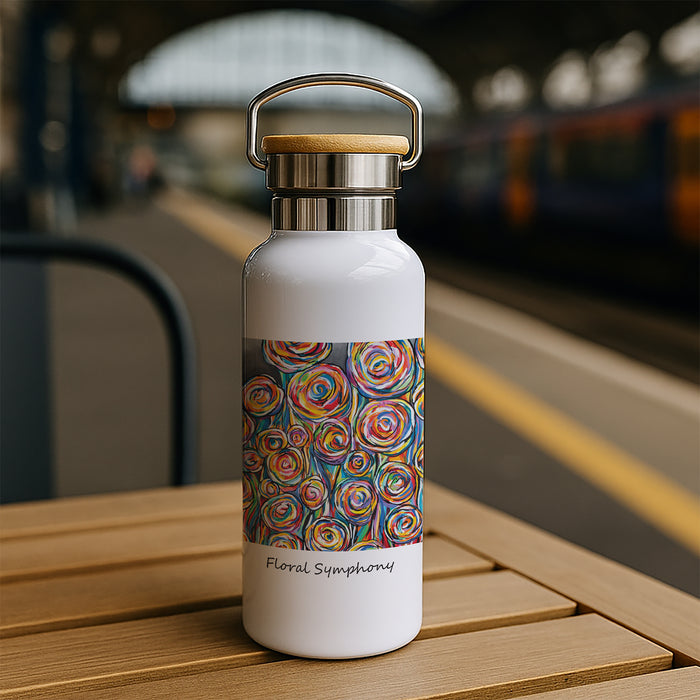 Floral Symphony - Bamboo Lid Drinks Bottle