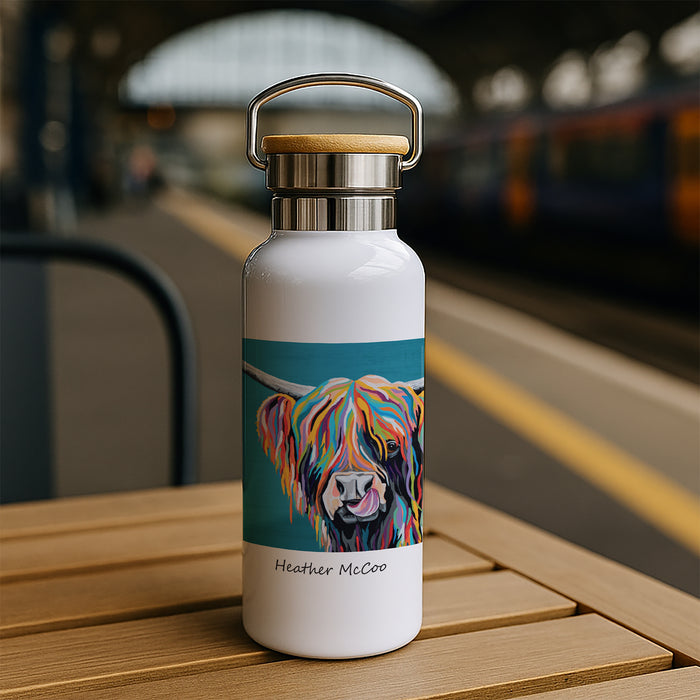 Rainbow Heather McCoo - Bamboo Lid Drinks Bottle