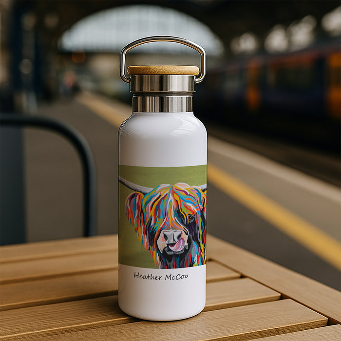 Rainbow Heather McCoo - Bamboo Lid Drinks Bottle