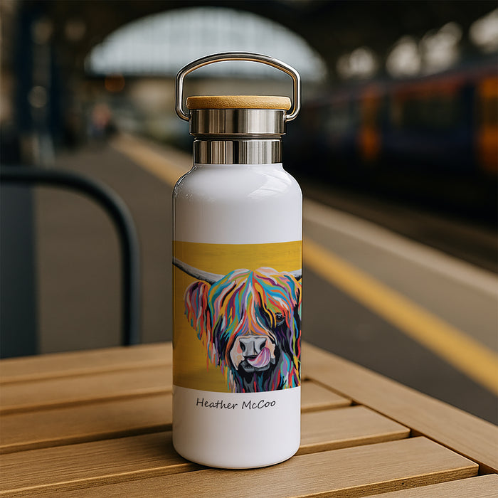 Rainbow Heather McCoo - Bamboo Lid Drinks Bottle