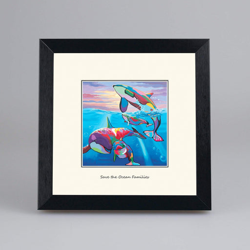 Save the Ocean Families - Digital Mounted Print