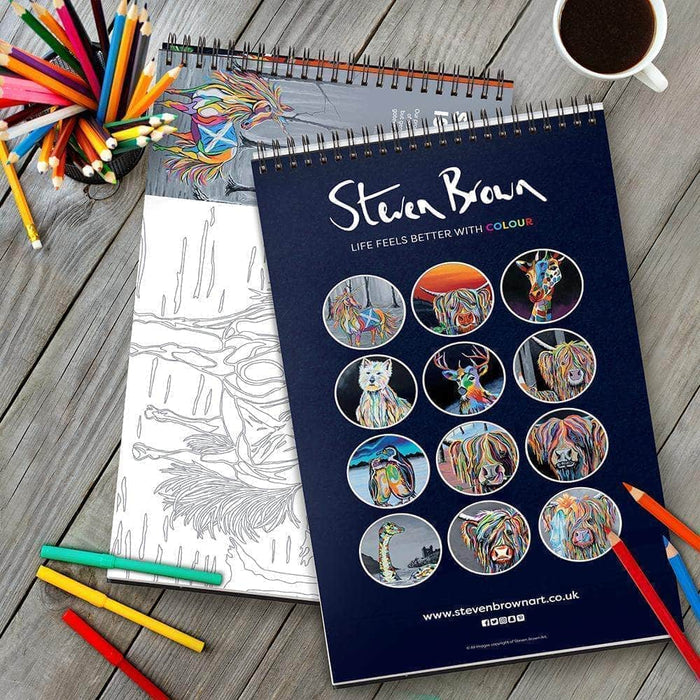 Steven Brown Colouring Books