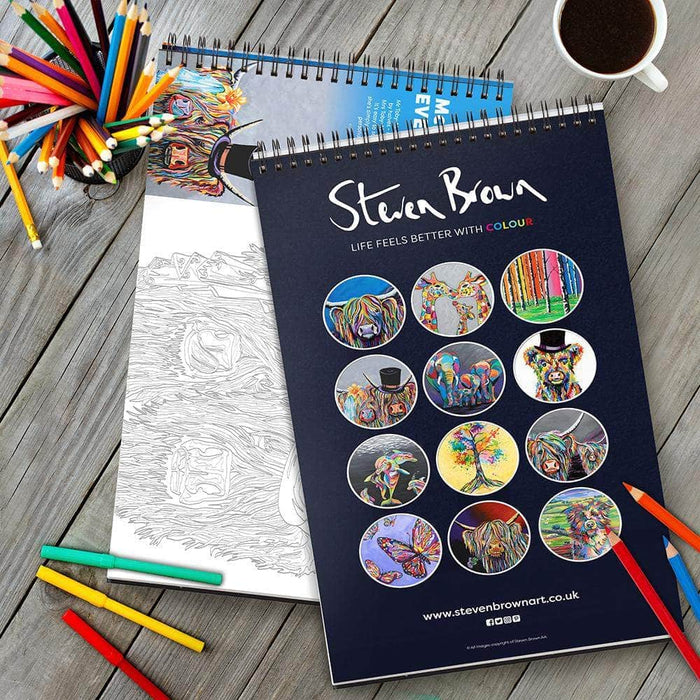 Steven Brown Colouring Books