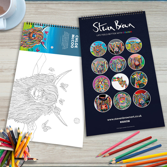 Steven Brown Colouring Books