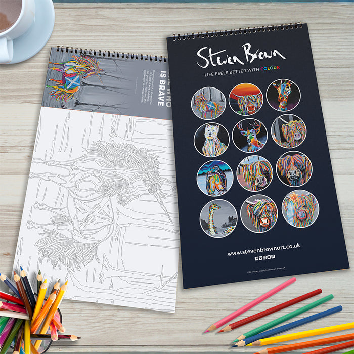 Steven Brown Colouring Books