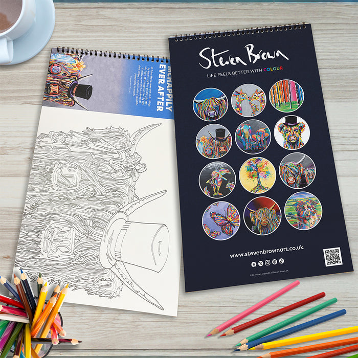 Steven Brown Colouring Books