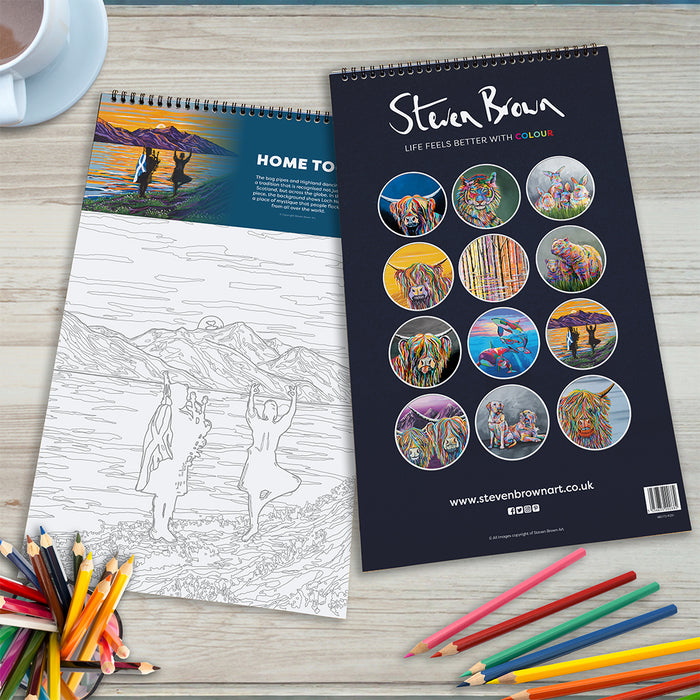 Steven Brown Colouring Books