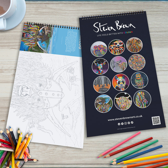 Steven Brown Colouring Books