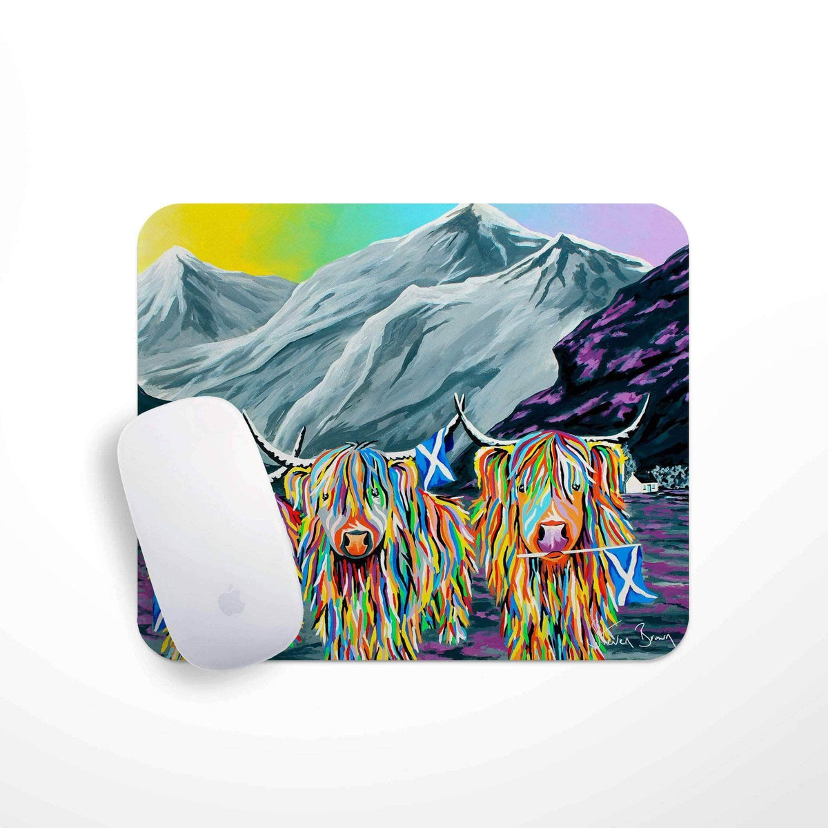 William Rabbie & Wallace McCoo - Mouse Mat | Steven Brown Art
