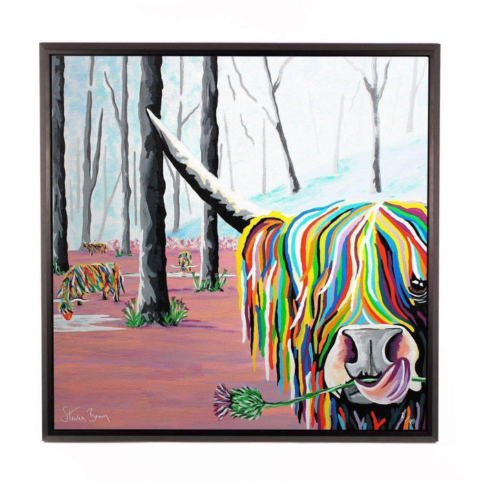 Agnes McCoo & The Weans - Framed Limited Edition Aluminium Wall Art