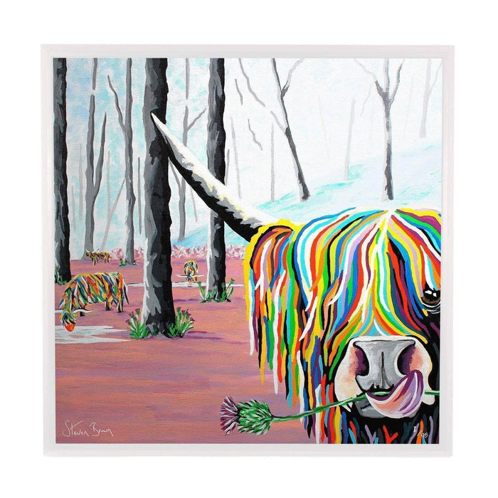 Agnes McCoo & The Weans - Framed Limited Edition Aluminium Wall Art