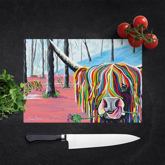 Agnes McCoo & The Weans - Glass Chopping Board