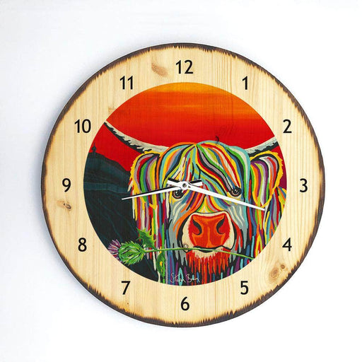 Auld Scottie McCoo - Wooden Clock