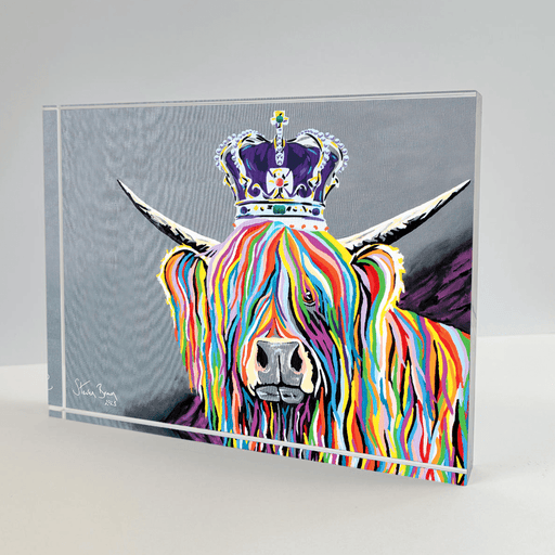 Coronation Charlie McCoo - Acrylic Art Block