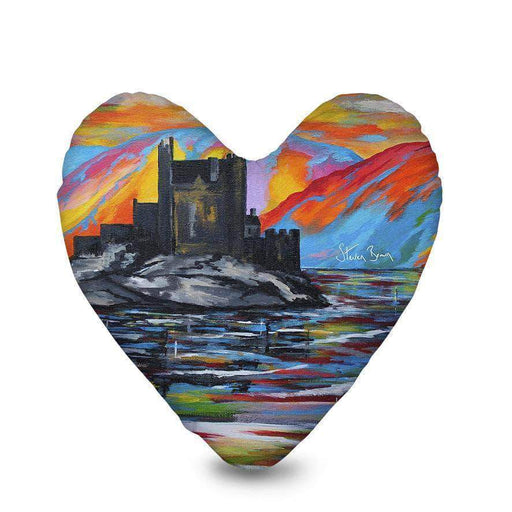 Eilean Donan Castle - Heart Cushion