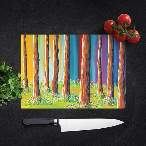 Galloway Forest - Glass Chopping Board