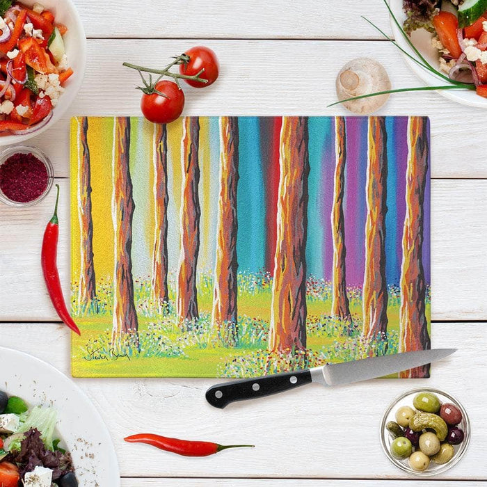 Galloway Forest - Glass Chopping Board