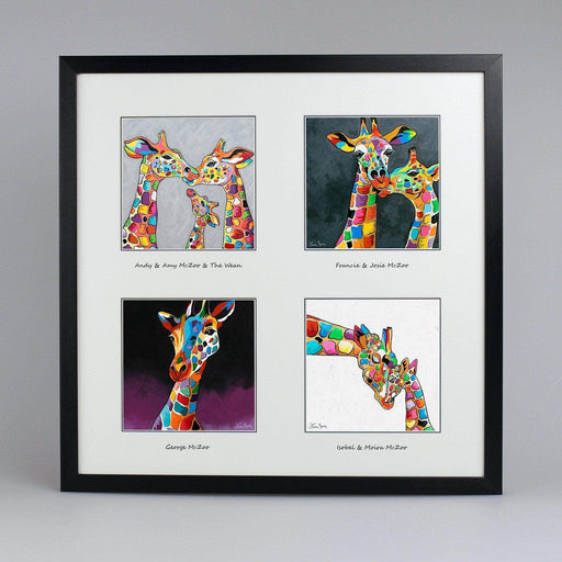 Giraffes Collection - Quad Framed