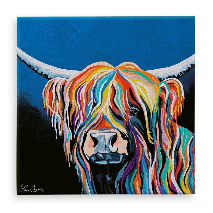 Harris McCoo - Highland Cow Canvas Prints
