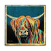 Harris McCoo - Highland Cow Wooden Print