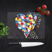Heart Of Hearts - Glass Chopping Board