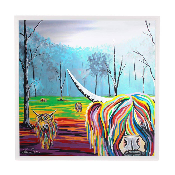 Mary McCoo & The Weans - Framed Limited Edition Aluminium Wall Art