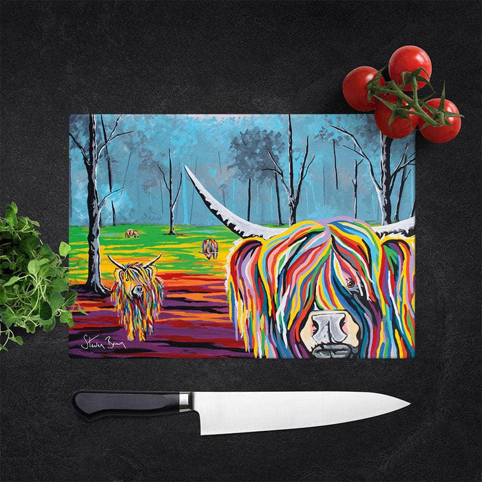Mary McCoo & The Weans - Glass Chopping Board
