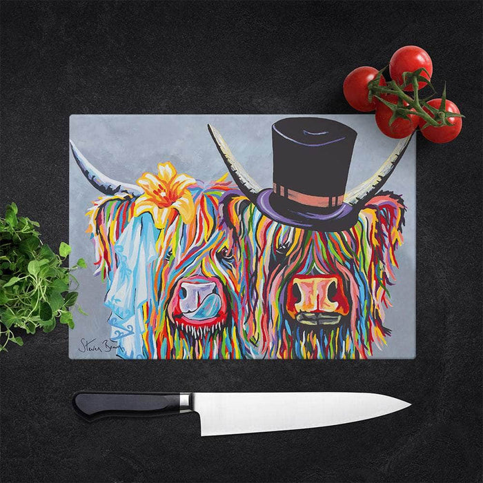McHappily Ever After - Glass Chopping Board