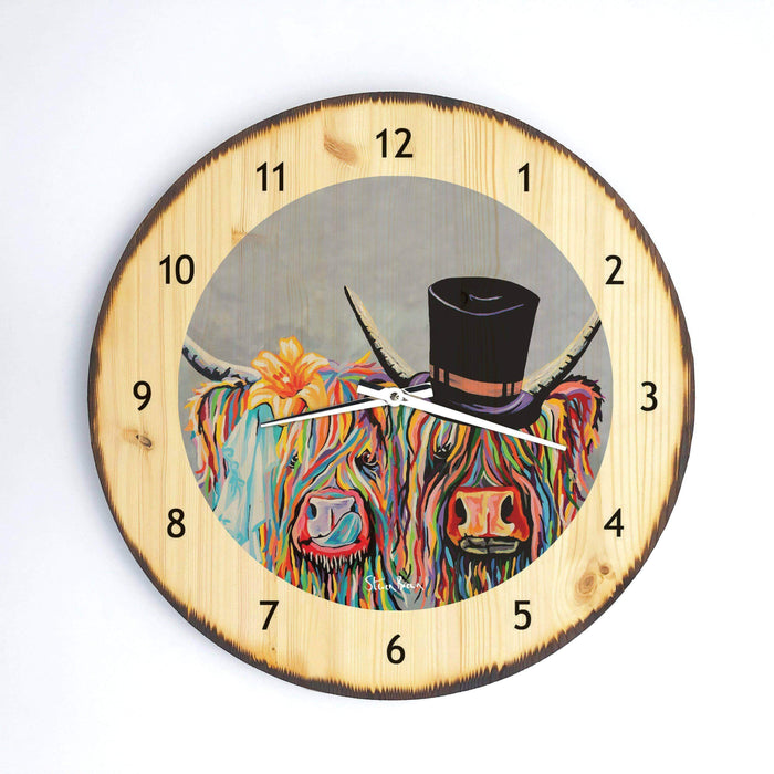 McHappily Ever After - Wooden Clock